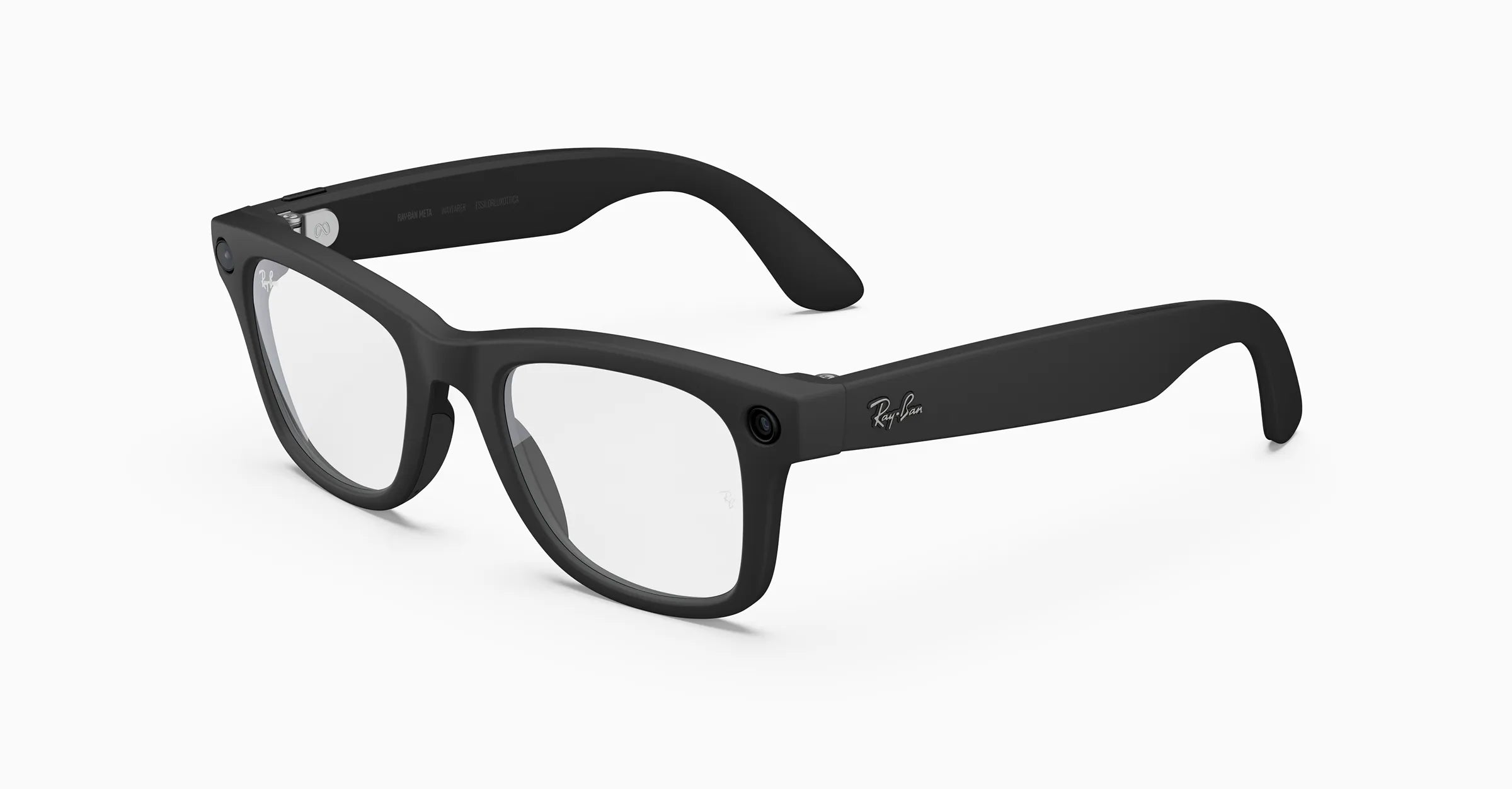 Ray-Ban Meta Wayfarer Gen 2 - (F) Matte Black (L) Clear - Large
