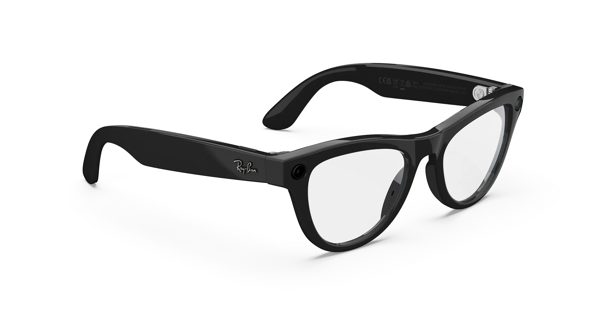 Ray-Ban Meta Skyler Gen 2 - (F) Shiny Black - (L) Clear - Standard