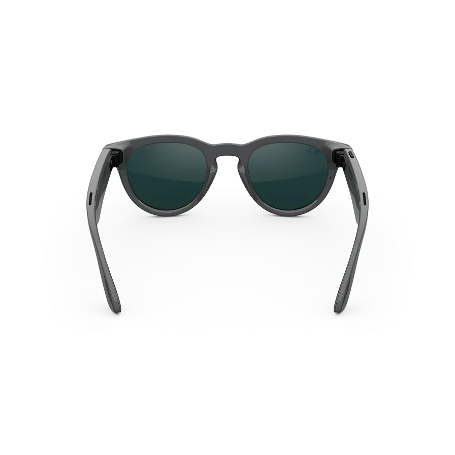 Ray-Ban Meta Headliner Gen 2 – (F) Shiny Asteroid Gray – (L) Clear to Emerald Transitions – Standard