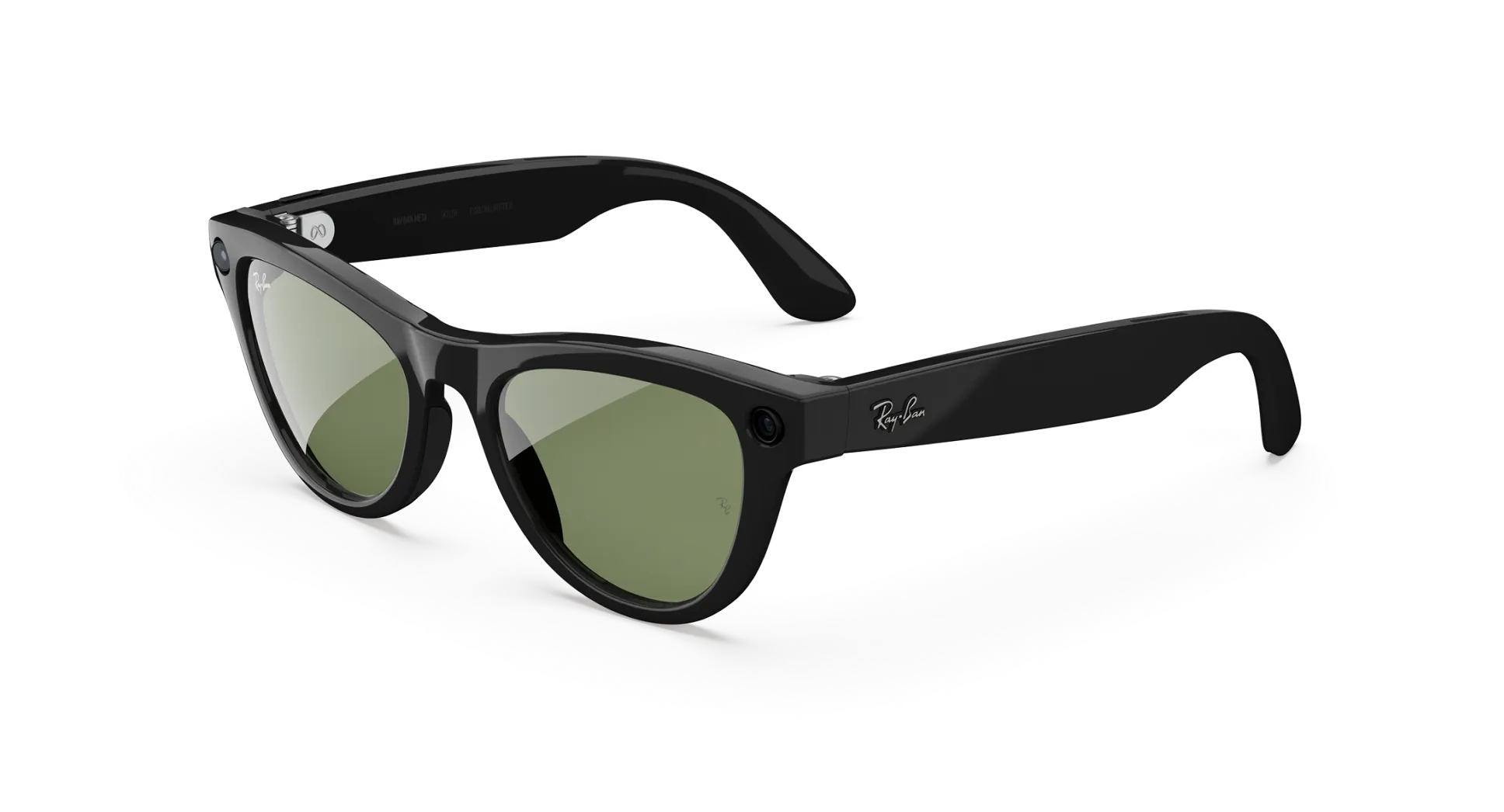 Ray-Ban Meta Skyler Gen 2 - (F) Shiny Black - (L) Clear to Graphite Green Transitions - (Standard)