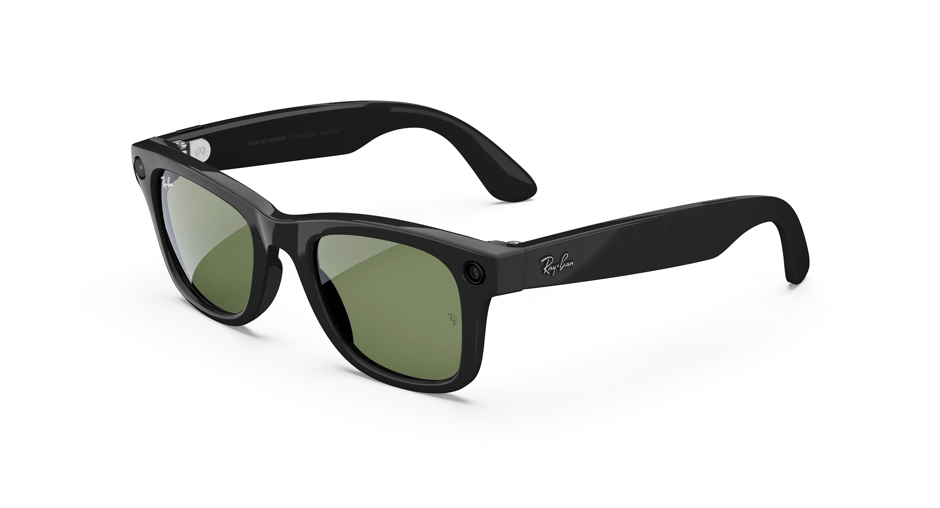Ray-Ban Meta Wayfarer Gen 2- (F) Shiny Black - (L) Green - Standard