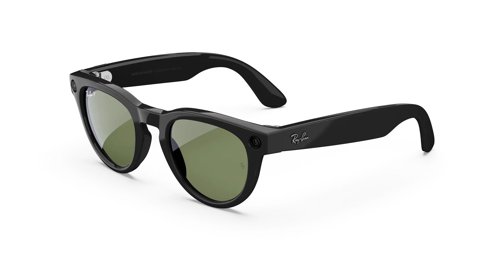 Ray-Ban Meta Skyler Gen 2 - (F) Shiny Black - (L) Green - Standard