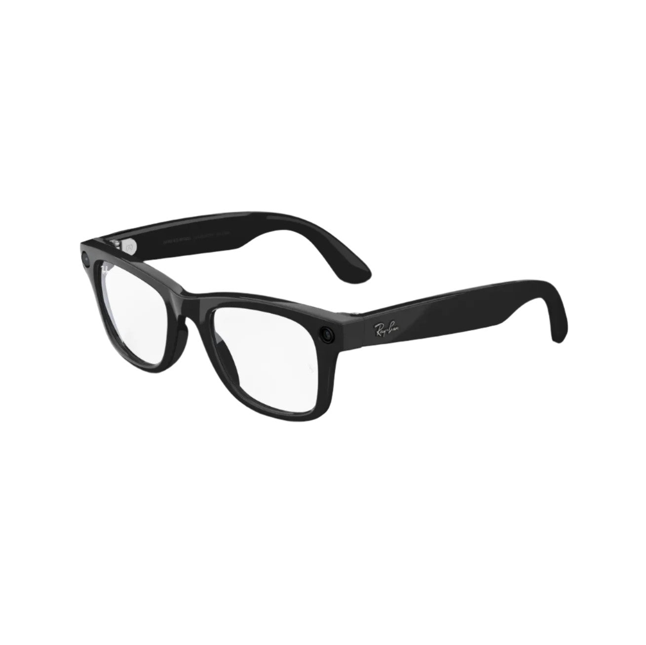 Ray-Ban Meta Smart Glasses (Standard)- Wayfarer-Shiny Black/Clear Lens