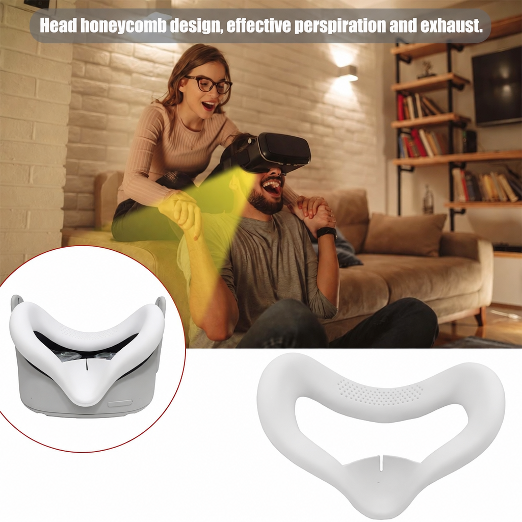 White Quest 2 silicone cover — colour illustration view 2 of 5 # color_white