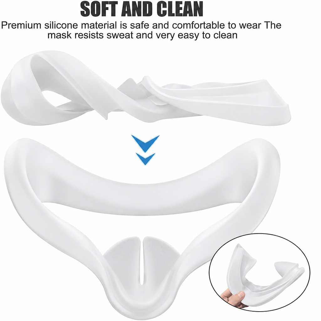 White Quest 2 silicone cover — colour illustration view 3 of 5 # color_white