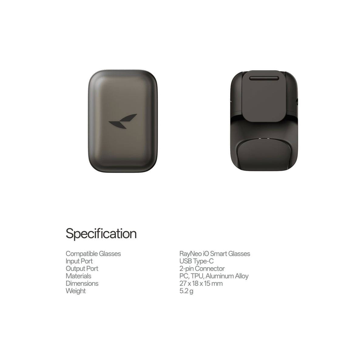 RayNeo iO Eyewear Charging Clip product view 3