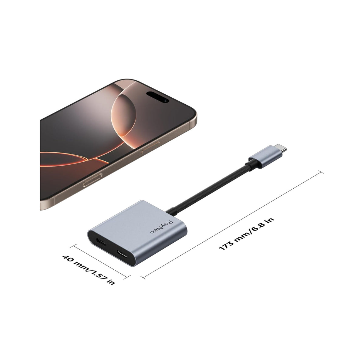 RayNeo USB-C Charging Adapter product view 4