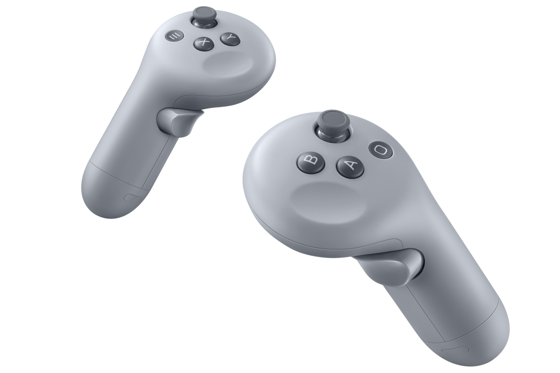 Samsung Galaxy XR Controllers – Silver Shadow, alternate view