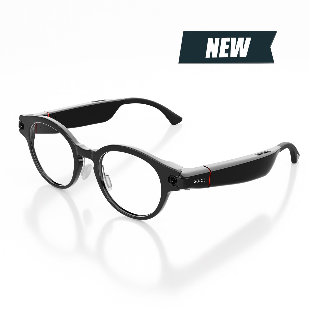 Solos AirGo V2 Prime 2 smart glasses in Shiny Black