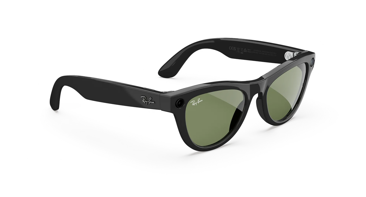 Ray-Ban Meta Skyler Gen 2 - Meta official Ray-Ban Meta Skyler (Gen 2) Shiny Black Green Lenses - view 3 of 5 - source 1287585659550364