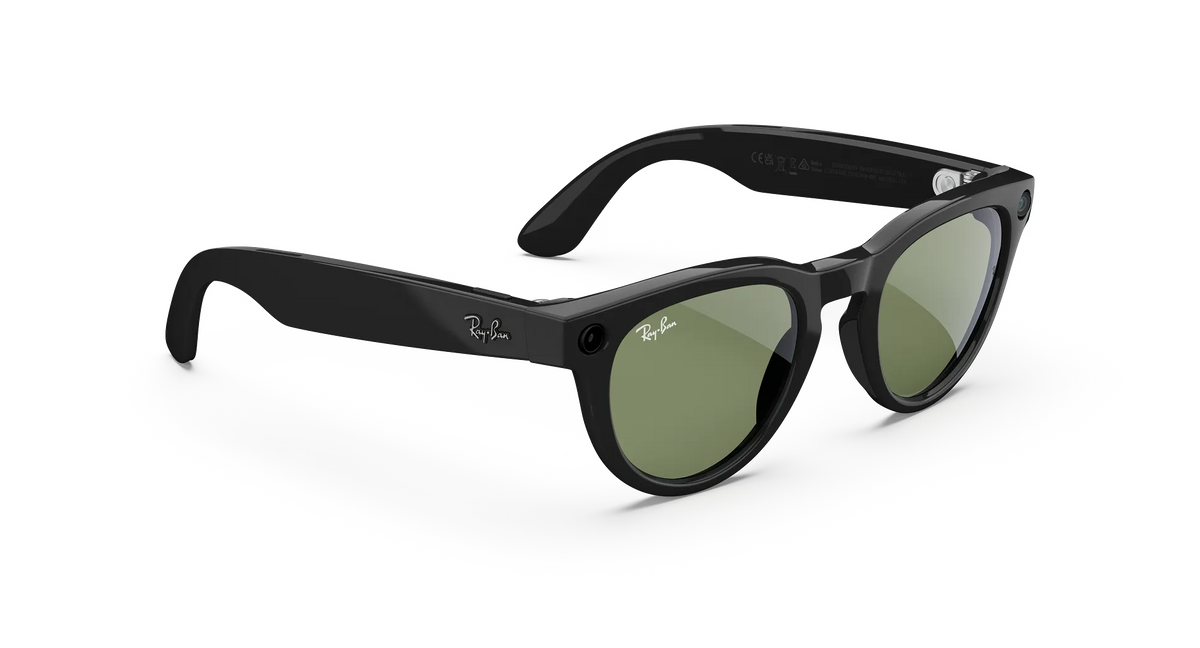 Ray-Ban Meta Headliner Gen 2 - Meta official Ray-Ban Meta Headliner (Gen 2) Low Bridge Fit Shiny Black Green Lenses - view 4 of 6 - source 2418642965199334
