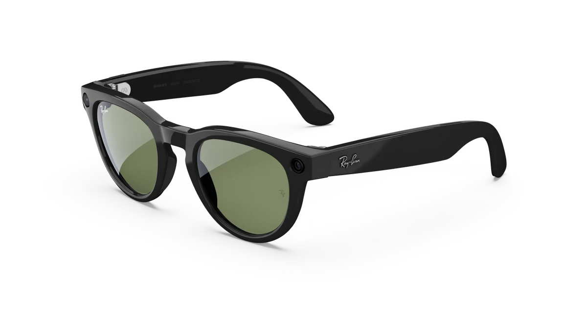 Ray-Ban Meta Headliner Gen 2 - Meta official Ray-Ban Meta Headliner (Gen 2) Low Bridge Fit Shiny Black Green Lenses - view 1 of 6 - source 1551720389334383