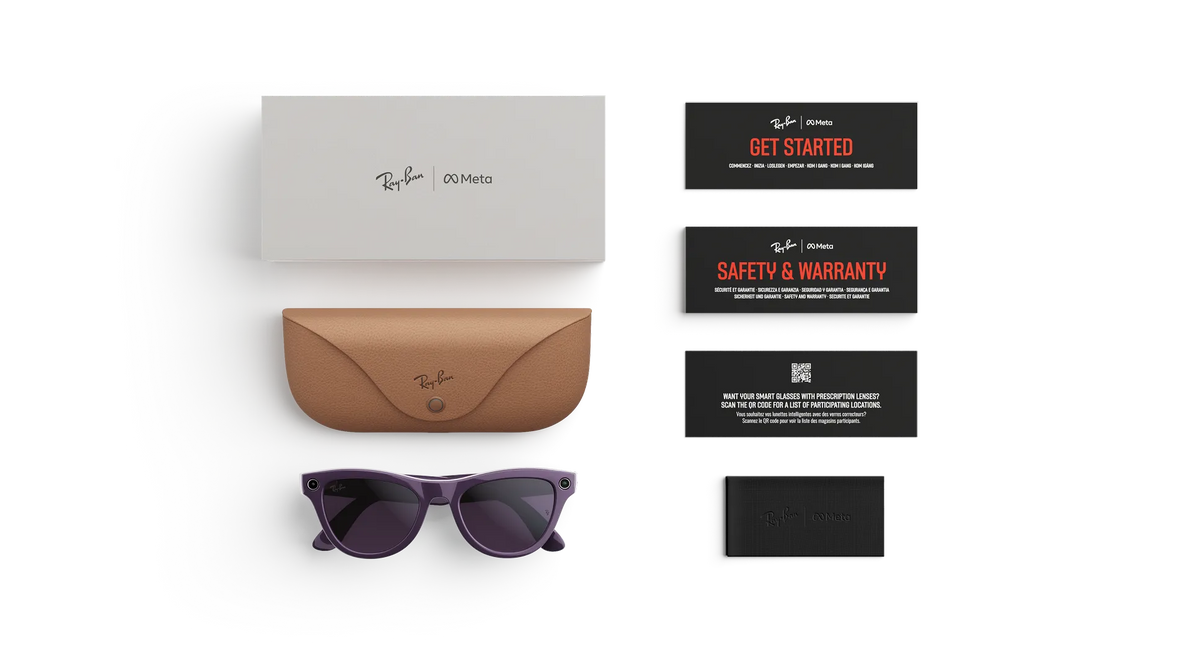 Ray-Ban Meta Skyler Gen 2 - Meta official Ray-Ban Meta Skyler (Gen 2) Shiny Mystic Violet Transitions® Amethyst Lenses - view 5 of 5 - source 24264068236605250