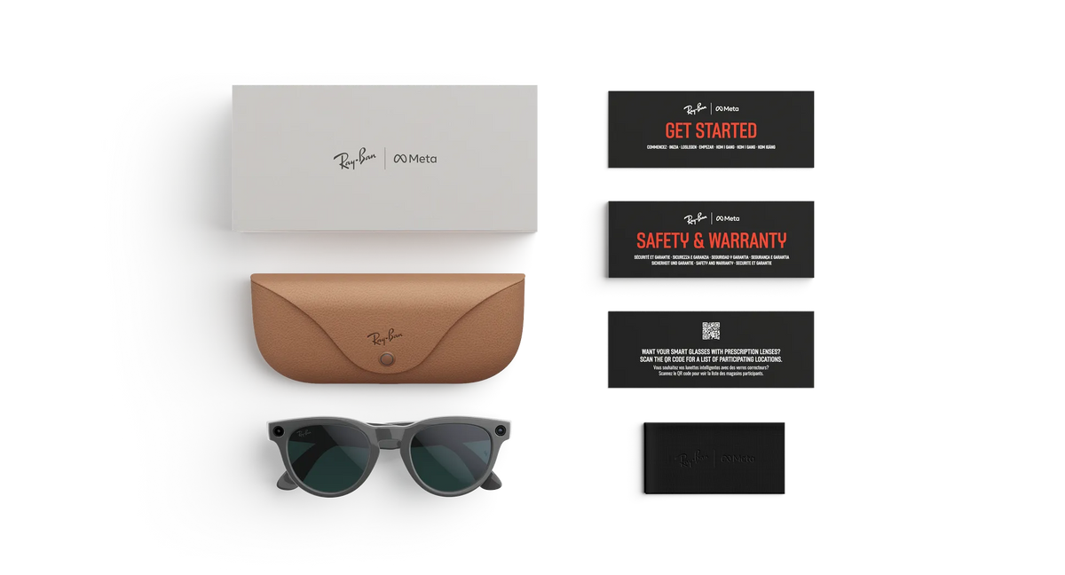 Ray-Ban Meta Headliner Gen 2 - Meta official Ray-Ban Meta Headliner (Gen 2) Shiny Asteroid Grey Transitions Emerald Lenses - view 4 of 4 - source 728588356742224