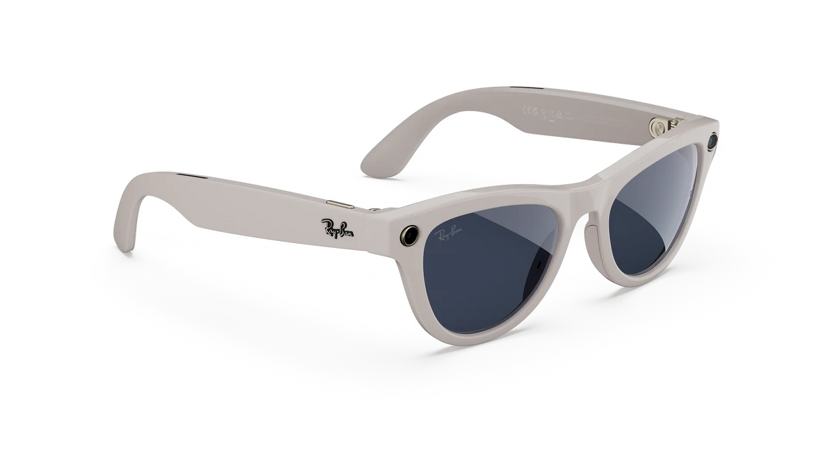 Ray-Ban Meta Skyler Gen 2 - Meta official Ray-Ban Meta Skyler (Gen 2) Shiny Chalky Gray Transitions® Sapphire Lenses - view 3 of 5 - source 1066457552355842
