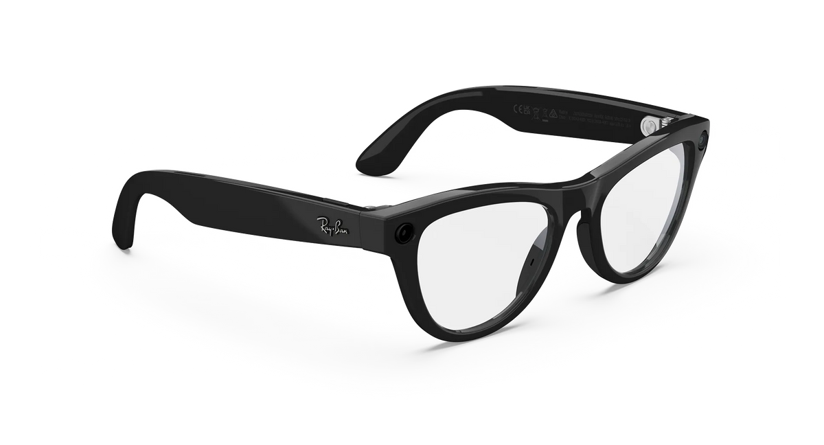 Ray-Ban Meta Skyler Gen 2 - Meta official Ray-Ban Meta Skyler (Gen 2) Shiny Black Clear Lenses - view 3 of 6 - source 975223664802215
