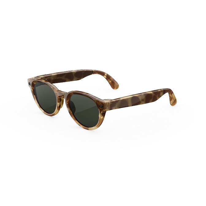 Meta Nova Small Honey Tortoise Clear To Graphite Green Transitions® Lenses - official Meta product image