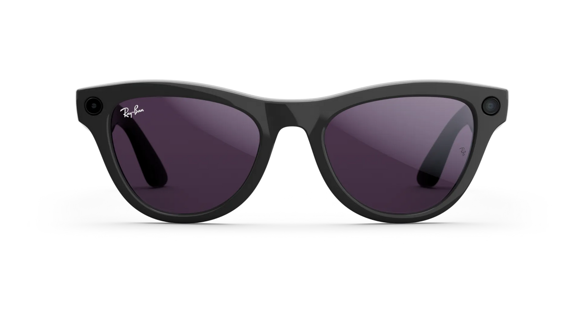 Ray-Ban Meta Skyler Gen 2 - Meta official Ray-Ban Meta Skyler (Gen 2) Shiny Black Transitions® Amethyst Lenses - view 1 of 3 - source 618968671019858