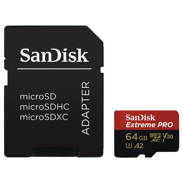 SanDisk Extreme PRO 64GB microSDXC UHS-I Memory Card