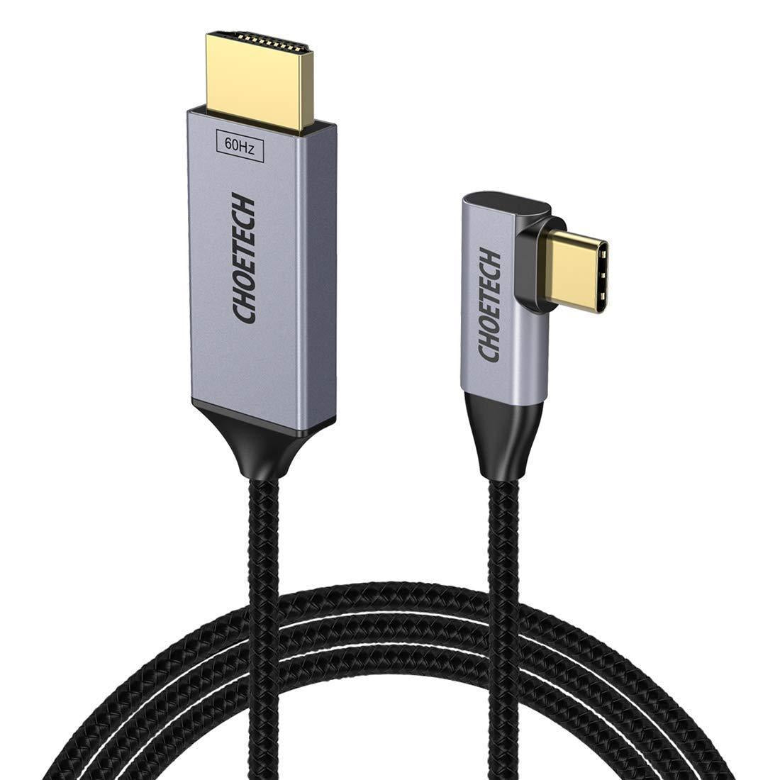 CHOETECH USB C to HDMI Cable(4K@60Hz) 1.8m USB Type-C to HDMI Braided Adapter Cable