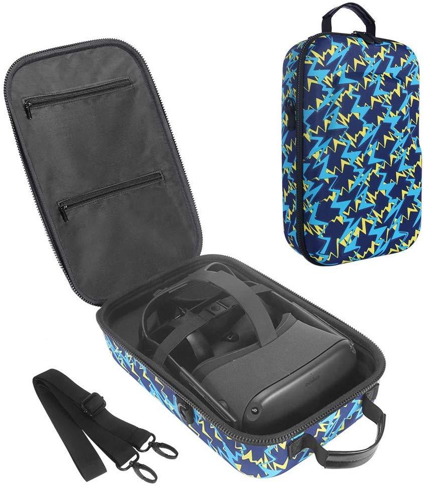 HIJIAO Hard Travel Case for Meta Quest (2019) Headset and Controllers - Blue