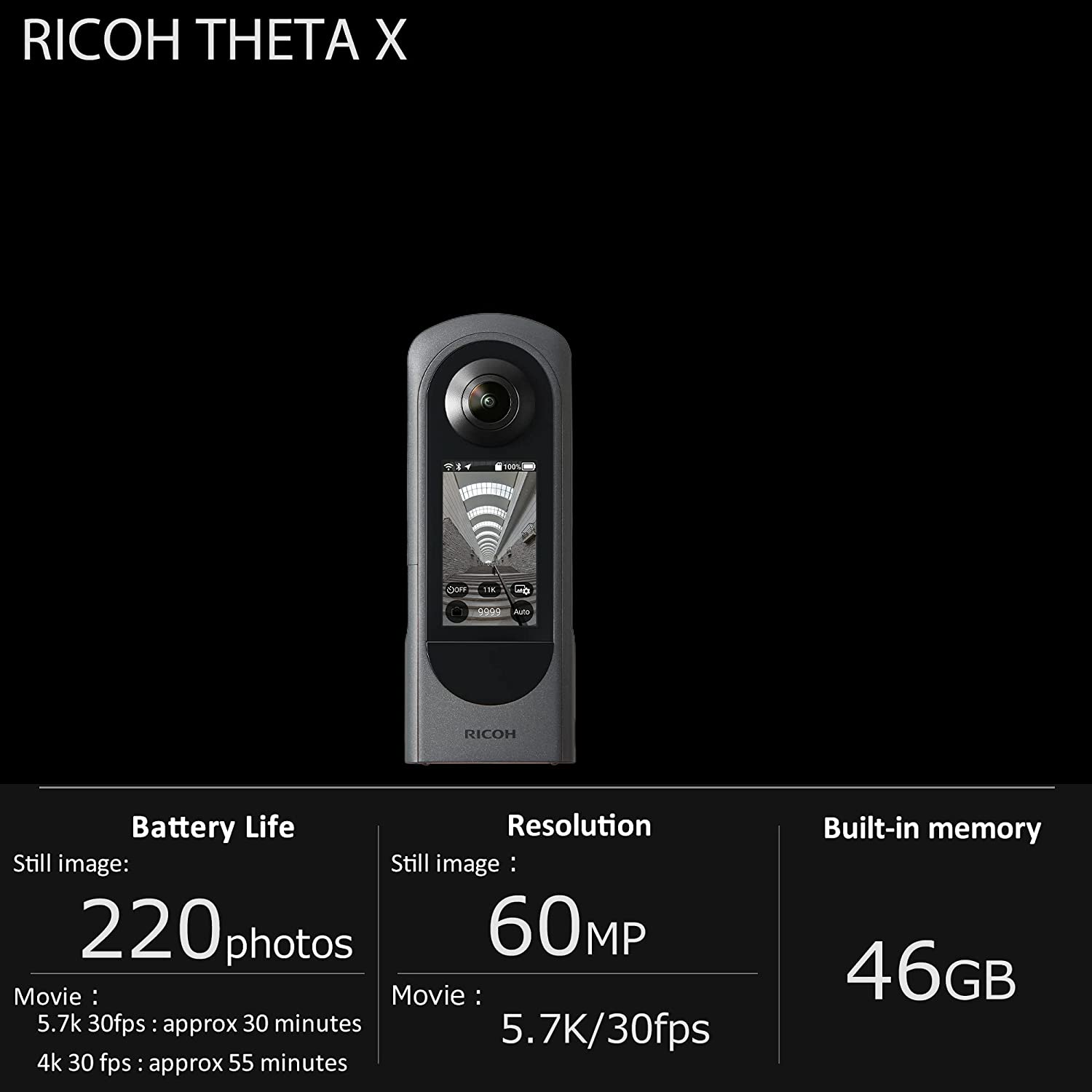 RICOH THETA X 360 Camera