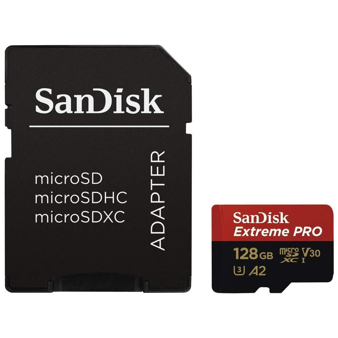 SanDisk Extreme Pro MicroSDXC UHS-I C10  U3 V30 A2 (128GB)