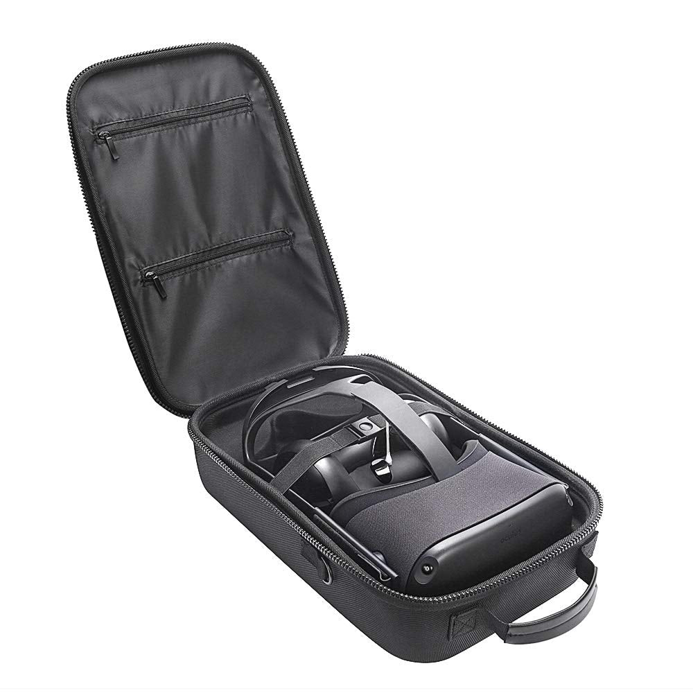 HIJIAO Hard Travel Case for Meta Quest 2 & Quest (2019) VR Gaming Headset - Black