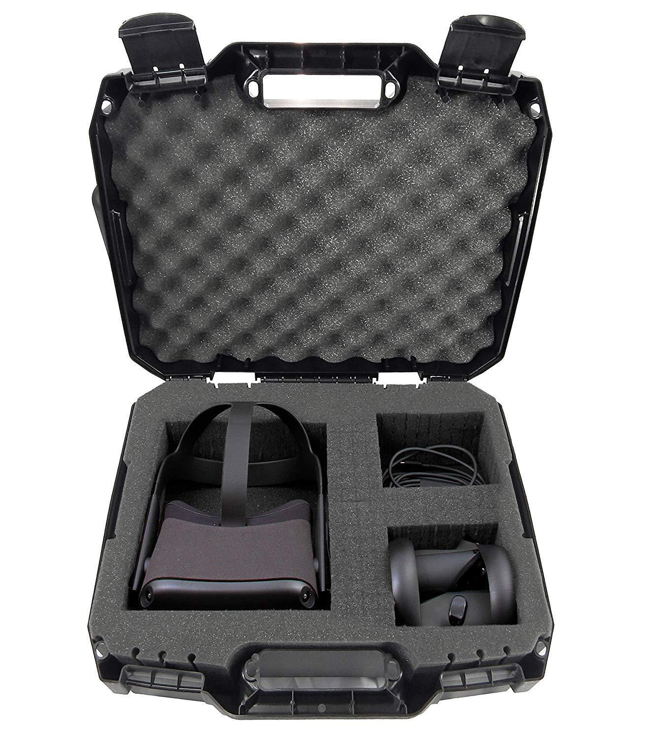 Casematix Carry Case with Customizable Foam For Oculus Quest (2019) and  Meta Quest 2 (2020)