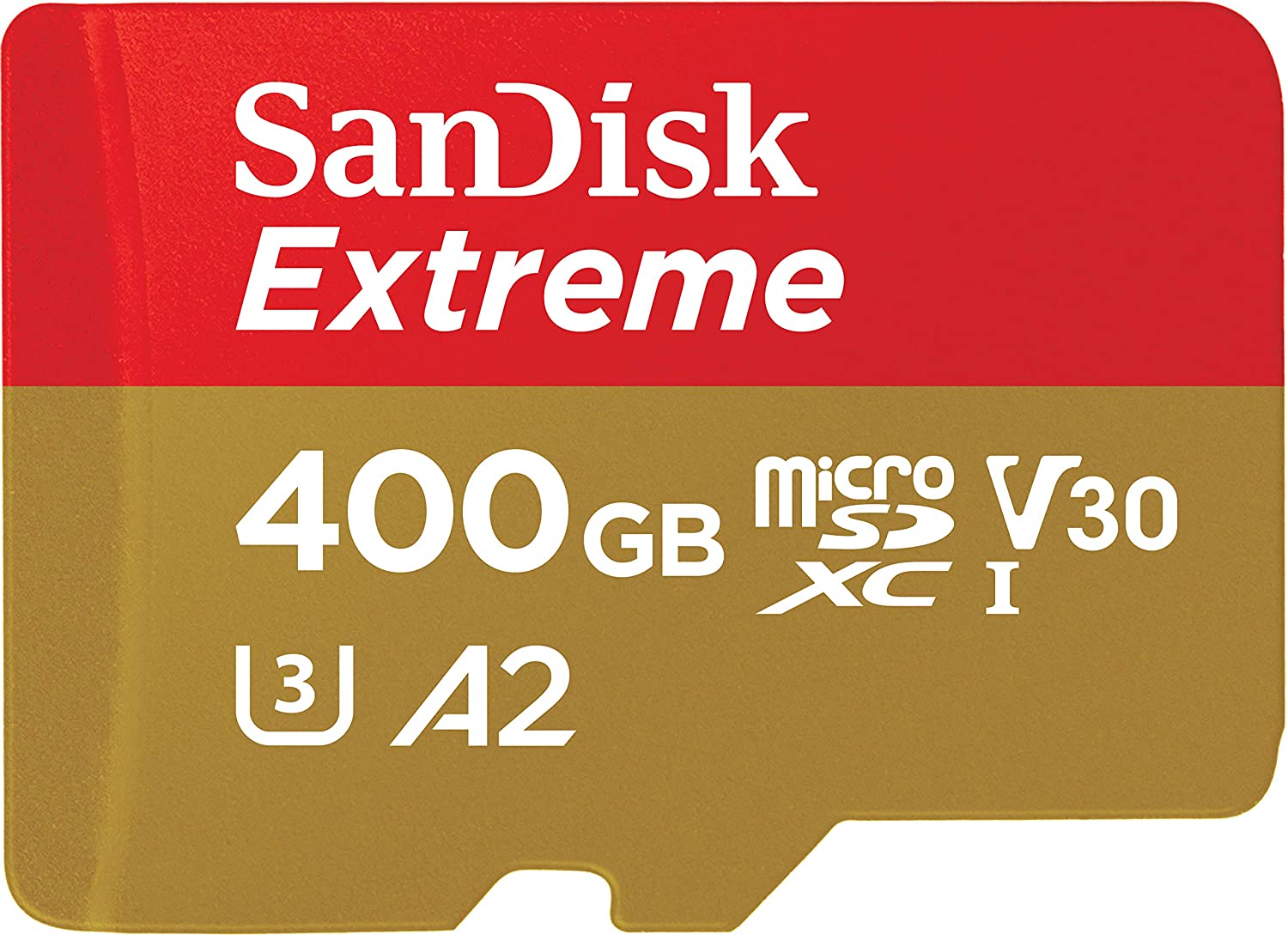 SanDisk 400GB Extreme microSD UHS-I Card with Adapter (U3,A2