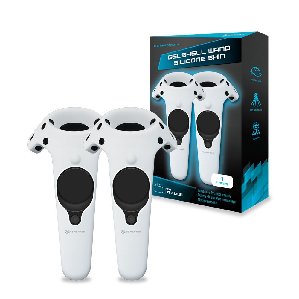 Hyperkin GelShell Controller Silicone Skin for HTC Vive/ Vive Pro - (2 Pack) - White